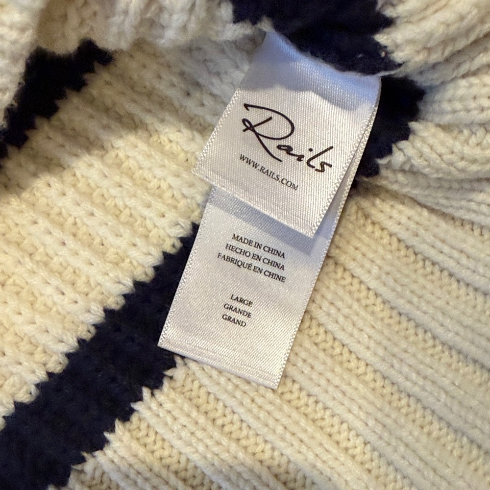 Rails Navy and Cream Striped Sweater Vest - Picture 8 of 9